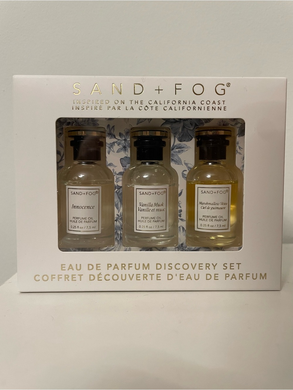 NWT SAND + FOG Eau de Parfum Discovery Set - 3 x 0.25 FL OZ (7.5 ML)